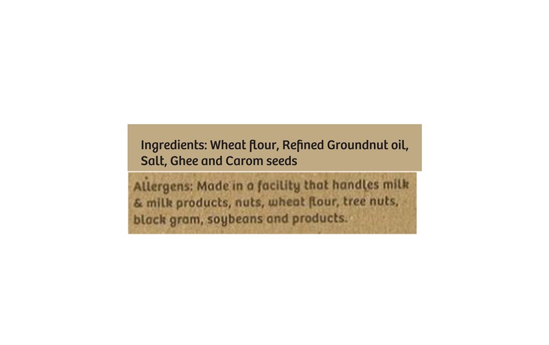 Gulabs Ajwain Khakhra Carom Seed Seasoned Wheat Crisps   Box  12 pcs
